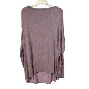 Bryn Walker Womens Loose-Fit Lagenlook Lavender Purple Alan Tunic Top med